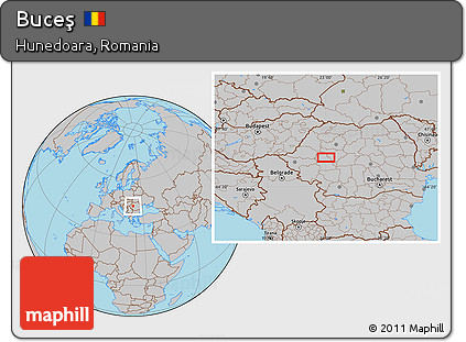 Gray Location Map of Buceş