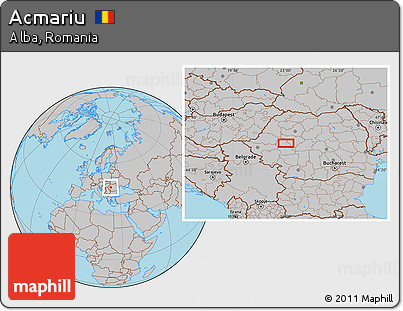 Gray Location Map of Acmariu