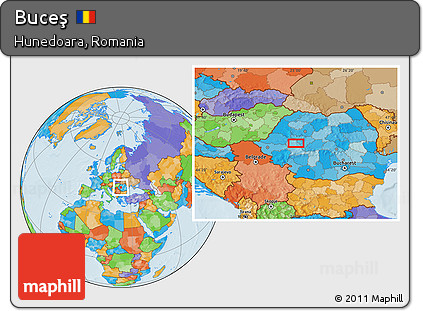 Political Location Map of Buceş