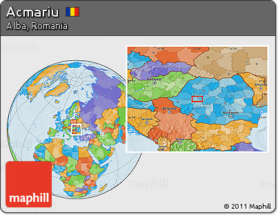 Political Location Map of Acmariu