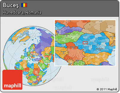 Political Location Map of Buceş