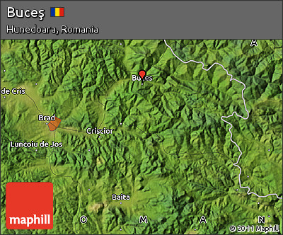 Satellite Map of Buceş