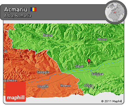 Political Panoramic Map of Acmariu