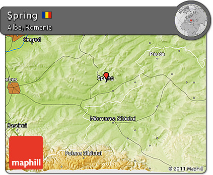Physical 3D Map of Şpring