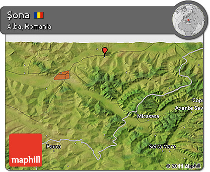 Satellite 3D Map of Şona