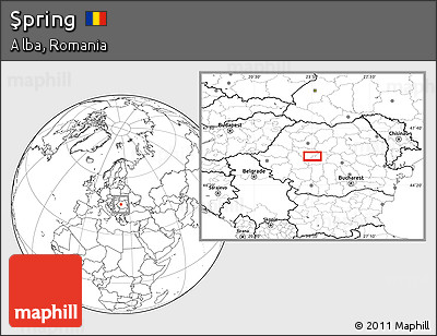 Blank Location Map of Şpring