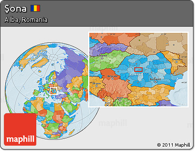 Political Location Map of Şona