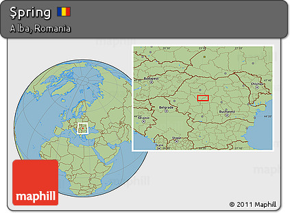 Savanna Style Location Map of Şpring