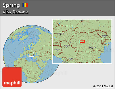 Savanna Style Location Map of Şpring