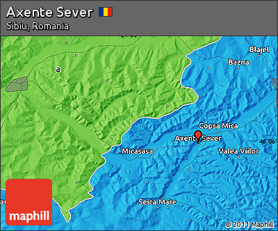 Political Map of Axente Sever