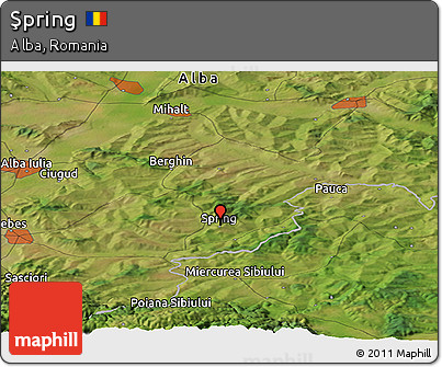 Satellite Panoramic Map of Şpring