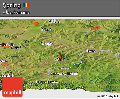 Satellite Panoramic Map of Şpring