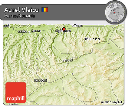 Physical 3D Map of Aurel Vlaicu