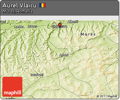 Physical 3D Map of Aurel Vlaicu