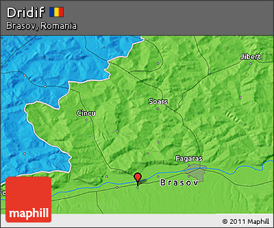 Political 3D Map of Dridif