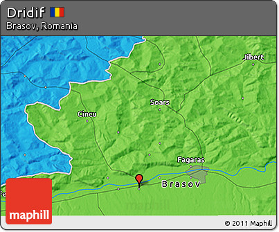 Political 3D Map of Dridif