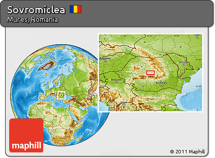 Physical Location Map of Sovromîclea