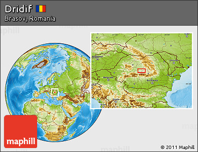 Physical Location Map of Dridif