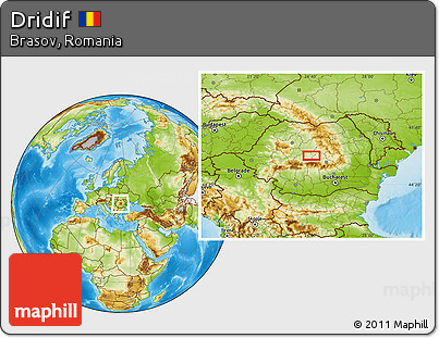 Physical Location Map of Dridif