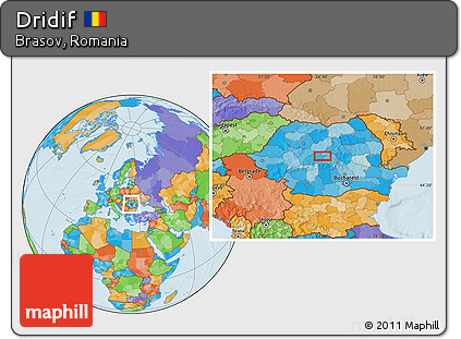 Political Location Map of Dridif