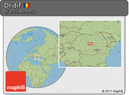 Savanna Style Location Map of Dridif