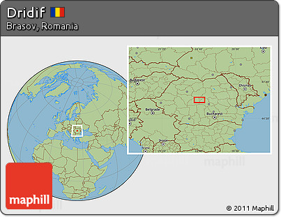 Savanna Style Location Map of Dridif