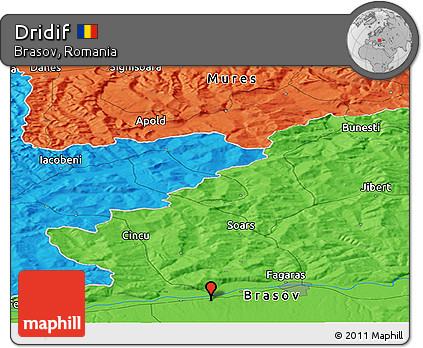 Political Panoramic Map of Dridif