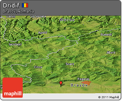 Satellite Panoramic Map of Dridif