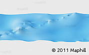 Shaded Relief Panoramic Map of the area around 46° 1' 3" N, 27° 7' 30" W