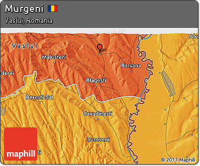 Political 3D Map of Murgeni