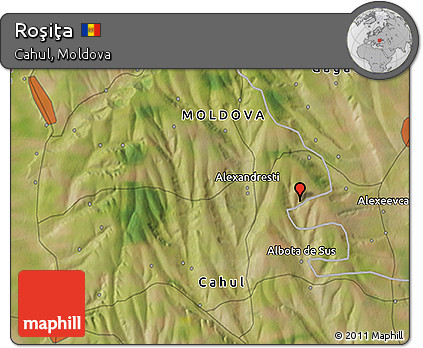 Satellite 3D Map of Roşiţa