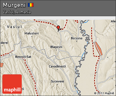 Shaded Relief 3D Map of Murgeni
