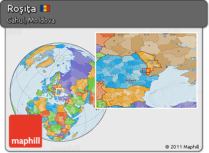 Political Location Map of Roşiţa