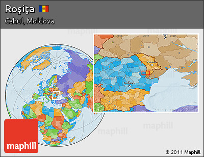 Political Location Map of Roşiţa