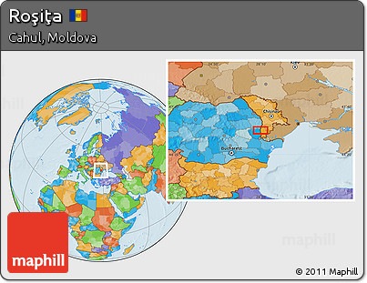 Political Location Map of Roşiţa