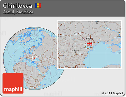 Gray Location Map of Chirilovca