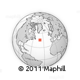 Outline Map of the Area around 46° 1' 3" N, 39° 52' 30" W, rectangular outline
