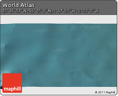 Satellite 3D Map of the Area around 46° 1' 3" N, 3° 19' 30" W