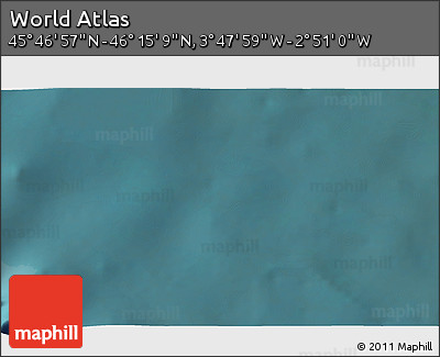 Satellite 3D Map of the Area around 46° 1' 3" N, 3° 19' 30" W