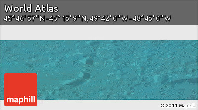 Satellite Panoramic Map of the Area around 46° 1' 3" N, 49° 13' 30" W