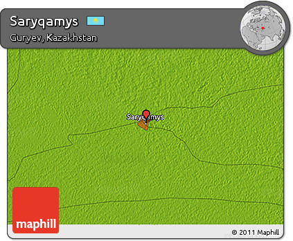 Physical 3D Map of Saryqamys
