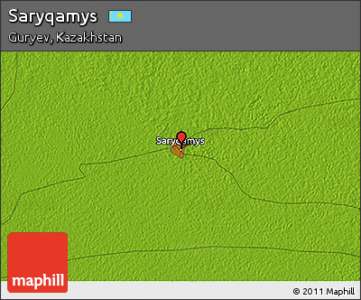 Physical 3D Map of Saryqamys