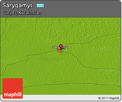 Physical 3D Map of Saryqamys