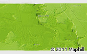 Physical 3D Map of the area around 46° 1' 3" N, 56° 10' 29" E