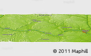 Physical Panoramic Map of the area around 46° 1' 3" N, 67° 4' 29" W