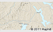Shaded Relief 3D Map of the area around 46° 1' 3" N, 69° 37' 30" W