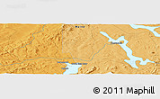 Political Panoramic Map of the area around 46° 1' 3" N, 69° 37' 30" W