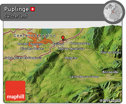 Satellite 3D Map of Puplinge