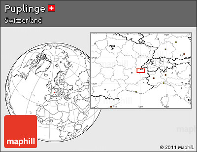 Blank Location Map of Puplinge