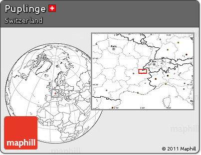 Blank Location Map of Puplinge